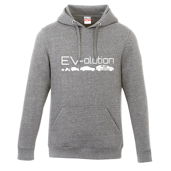 Grey EV-olution Hoodie front