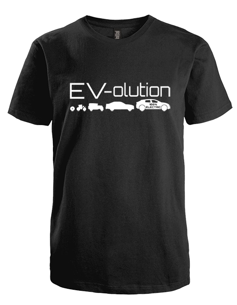 Black EV-olution T-Shirt front
